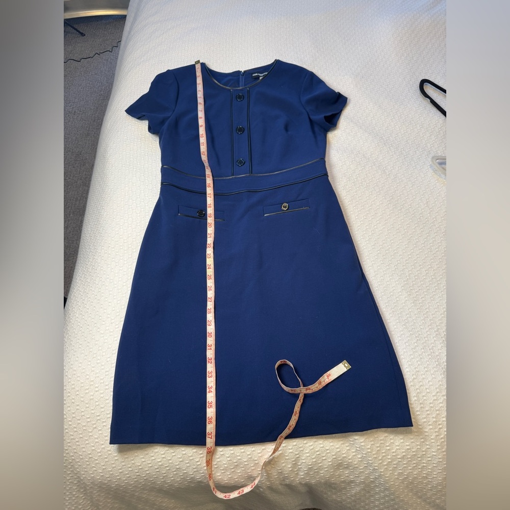 Karl Lagerfeld Royal Blue Dress Size 8 New NWT - Picture 10 of 12